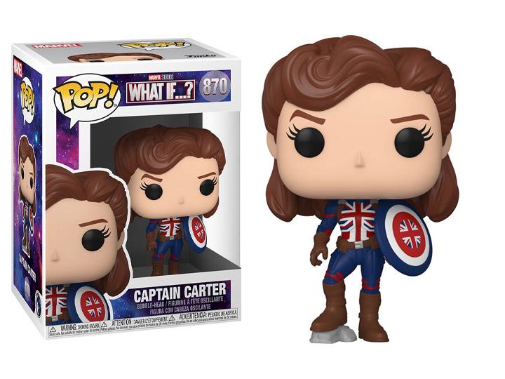 Φωτογραφία προϊόντος: Funko Pop! Marvel What If… Captain Carter Vinyl Bobble-Head Figure #870