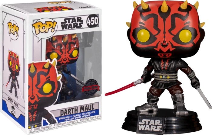 Φωτογραφία προϊόντος: Funko Pop! Star Wars: The Clone Wars - Darth Maul (Special Edition) Vinyl Bobble-Head Figure #450