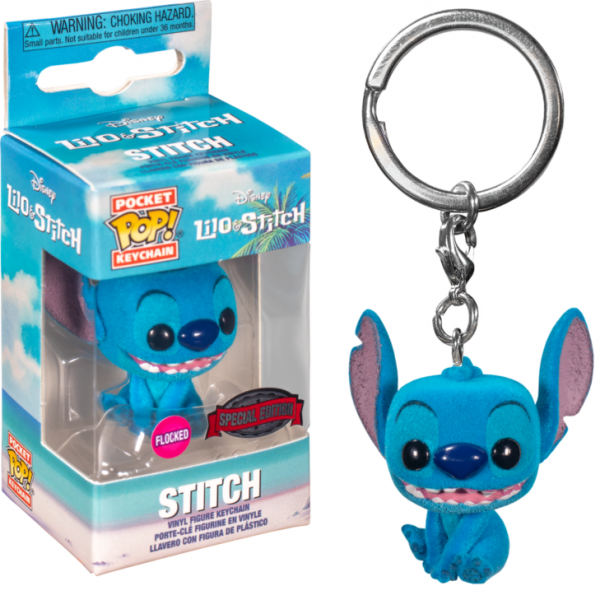 Φωτογραφία προϊόντος: Funko Pocket POP! Lilo & Stitch - Stitch (Flocked) Special Edition Vinyl Figure Keychain