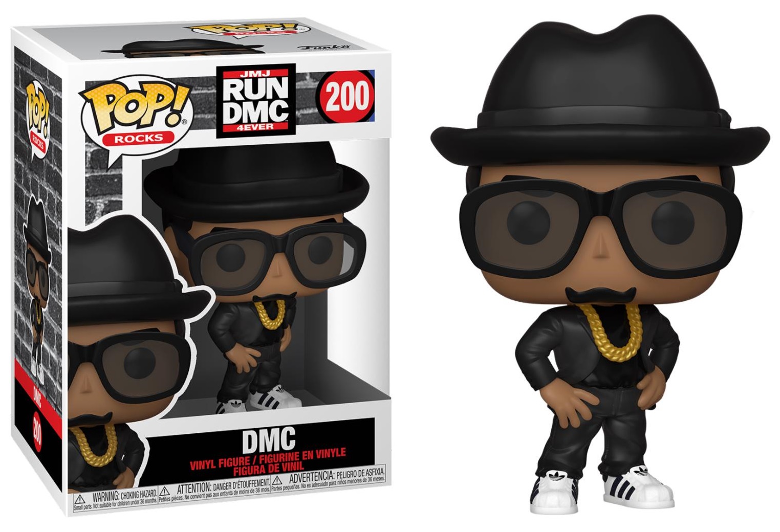 Φωτογραφία προϊόντος: Coolmerch Funko Pop! Rocks: RUN-DMC – DMC, Vinyl Figure #200