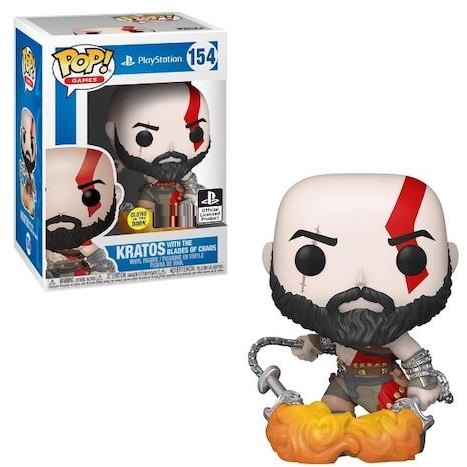 Φωτογραφία προϊόντος: Funko Pop! Games: PlayStation God of War Kratos with the Blades of Chaos Glow in the Dark Special Edition Vinyl Figure #154