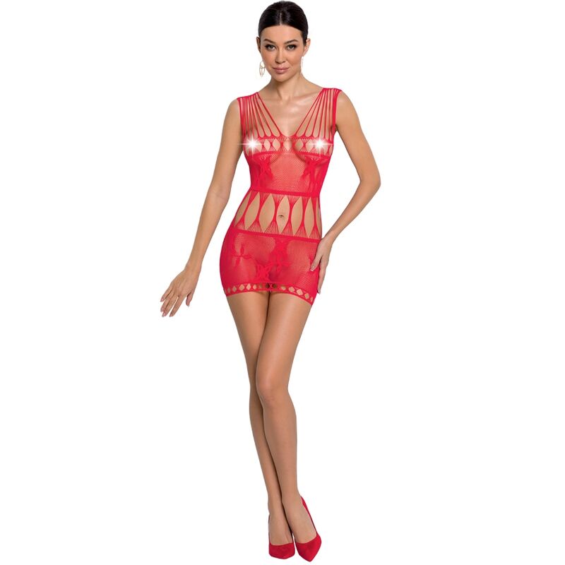 Φωτογραφία προϊόντος: PASSION WOMAN BS090 BODYSTOCKING - RED ONE SIZE