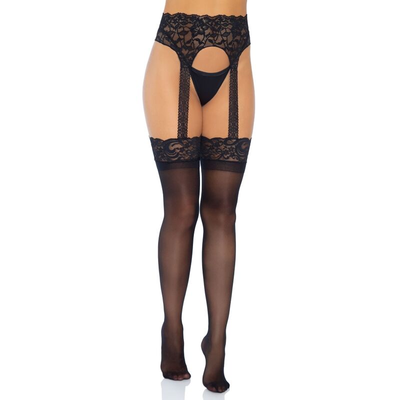 Φωτογραφία προϊόντος: LEG AVENUE OPAQUE GARTERBELT STOCKING ONE SIZE
