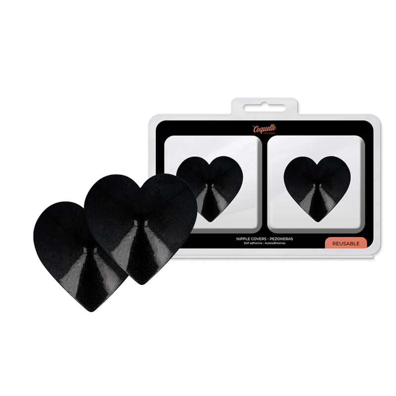 Φωτογραφία προϊόντος: COQUETTE ACCESSORIES COQUETTE CHIC DESIRE NIPPLE COVERS - BLACK HEARTS