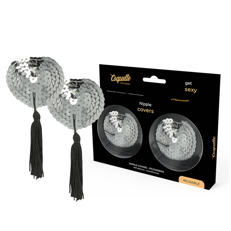 Φωτογραφία προϊόντος: COQUETTE ACCESSORIES COQUETTE CHIC DESIRE NIPPLE COVERS SILVER
