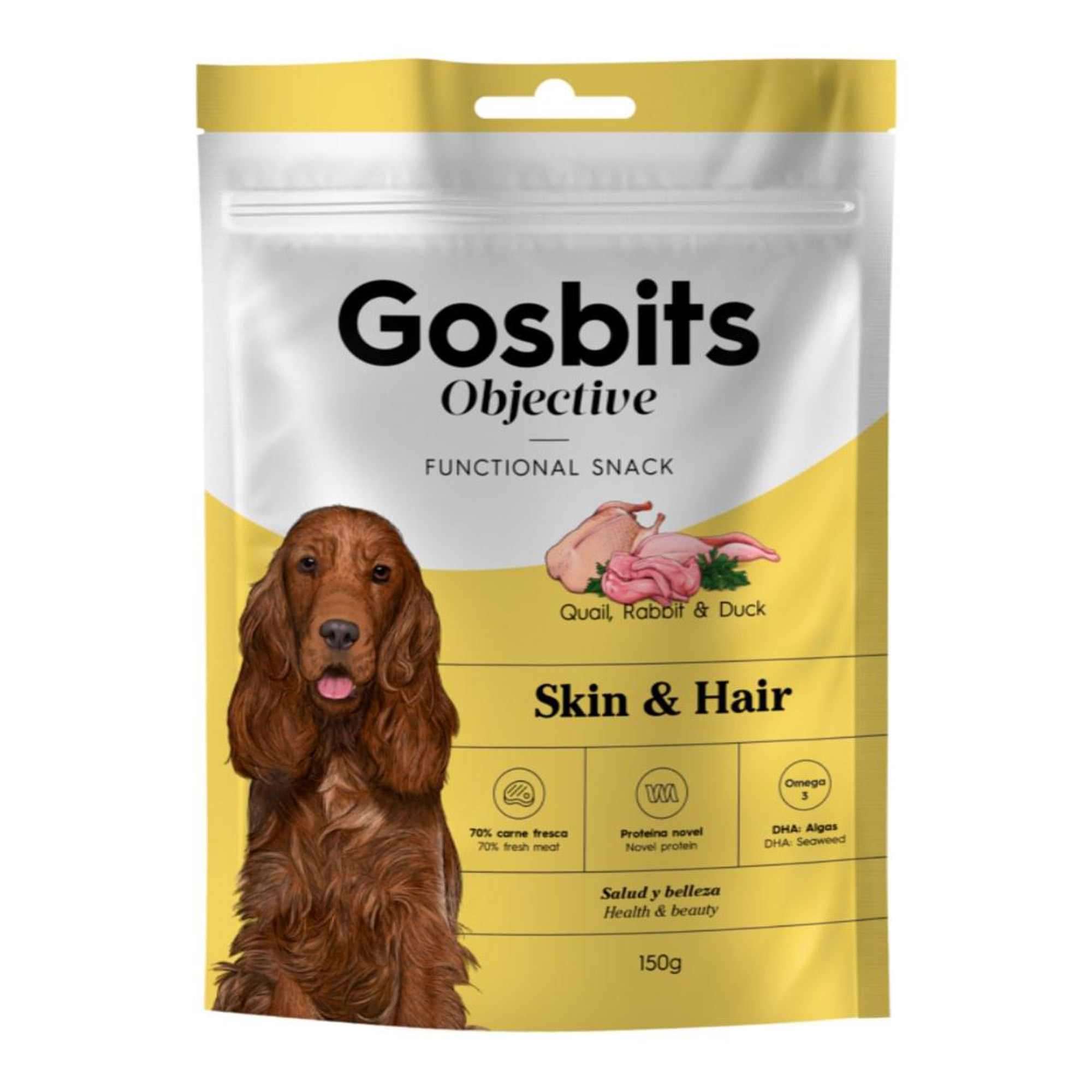 Φωτογραφία προϊόντος: Λιχουδιές Σκύλου Gosbits Skin + Hair 150gr