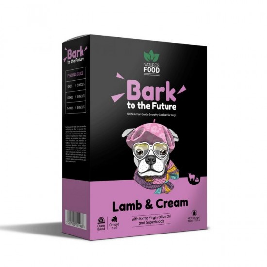 Φωτογραφία προϊόντος: Nature's Food Biscuits Bark the Future Αρνί + Κρέμα 200gr