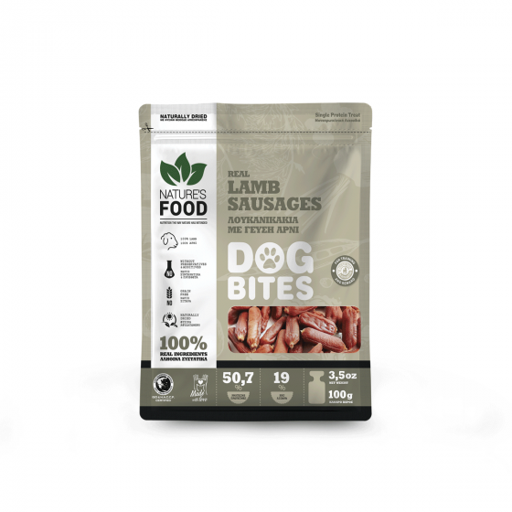 Φωτογραφία προϊόντος: Nature's Food Nature s bites Lamb Sausages 100gr