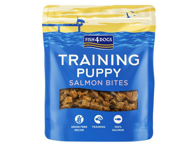 Φωτογραφία προϊόντος: Fish4Dogs F4D Puppy Training Salmon Bites 80g