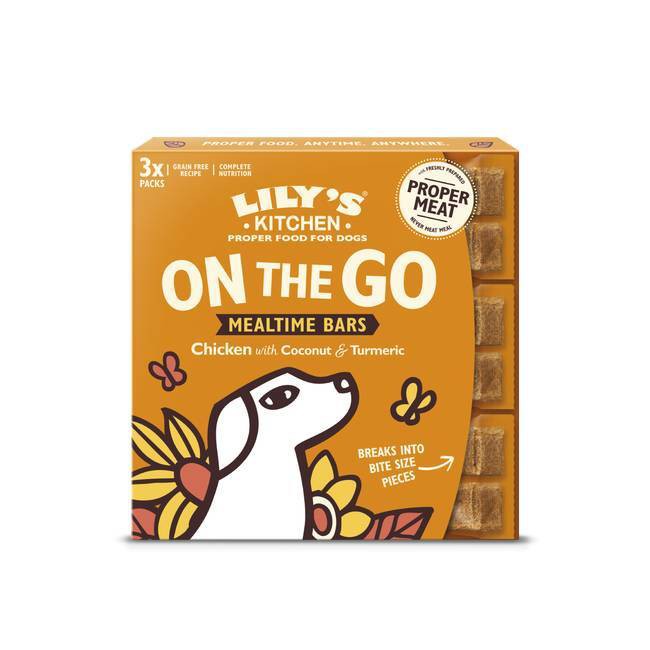 Φωτογραφία προϊόντος: Lily's Kitchen Lily s Kitchen Treat Dog Chicken On The Go Bars 120g