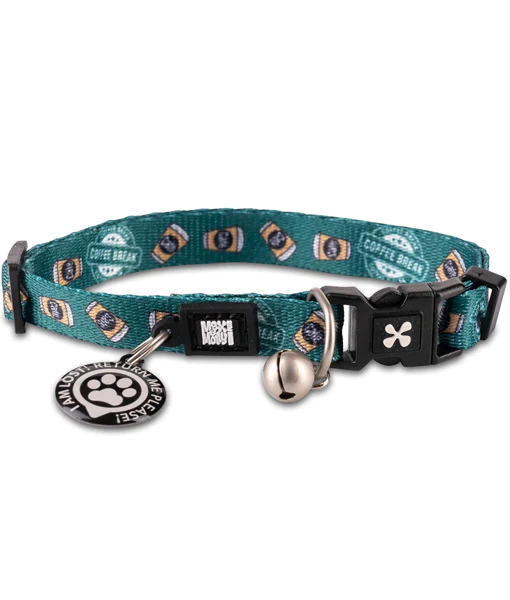 Φωτογραφία προϊόντος: Max & Molly Max + Molly Coffee Break Cat Collar Size 1