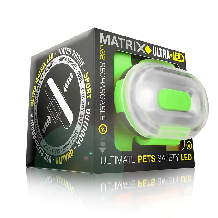Φωτογραφία προϊόντος: Max &amp; Molly Max + Molly Matrix Ultra LED - Safety light-Lime Green Cube