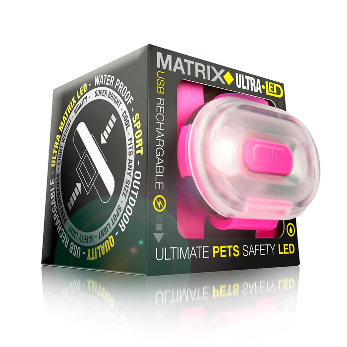 Φωτογραφία προϊόντος: Max &amp; Molly Max + Molly Matrix Ultra LED - Safety light-Pink Cube