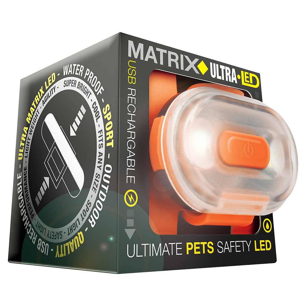 Φωτογραφία προϊόντος: Max &amp; Molly Max + Molly Matrix Ultra LED - Safety light-Orange Cube