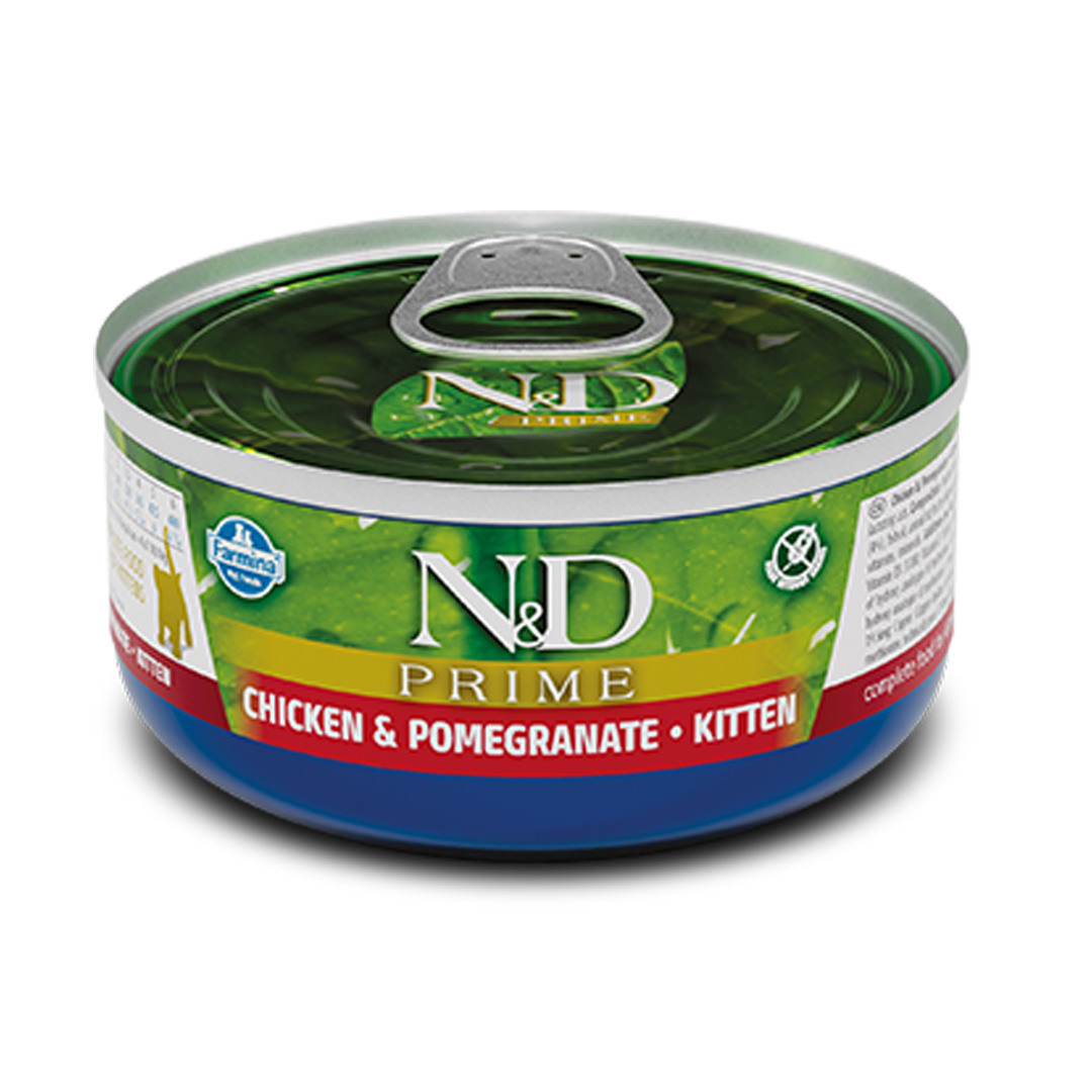 Φωτογραφία προϊόντος: N&amp;D Prime N+D Prime Grain Free Chicken + Pomegranate Kitten Wet Food 80gr