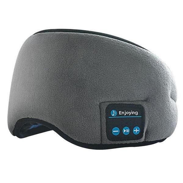 Φωτογραφία προϊόντος: HORO Bluetooth-compatible Sleep Eye Mask Wireless Headphone Travel Music Eye Cover Headband Γκρι