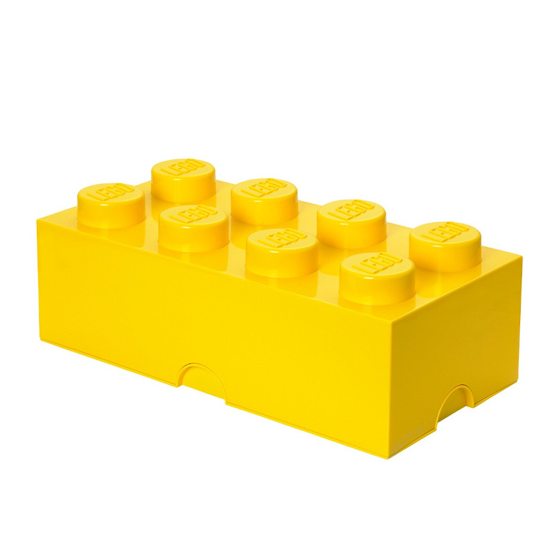Φωτογραφία προϊόντος: Κουτί αποθήκευσης LEGO®ορθογώνιο μεγάλο κίτρινο 50x25x18cm