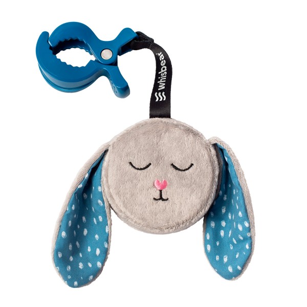 Φωτογραφία προϊόντος: Βοήθημα ύπνου WHISBEAR HUMMING BUNNY Grey ΜΕ ΡΟΖ ΗΧΟΥΣ + ΚΛΙΠ