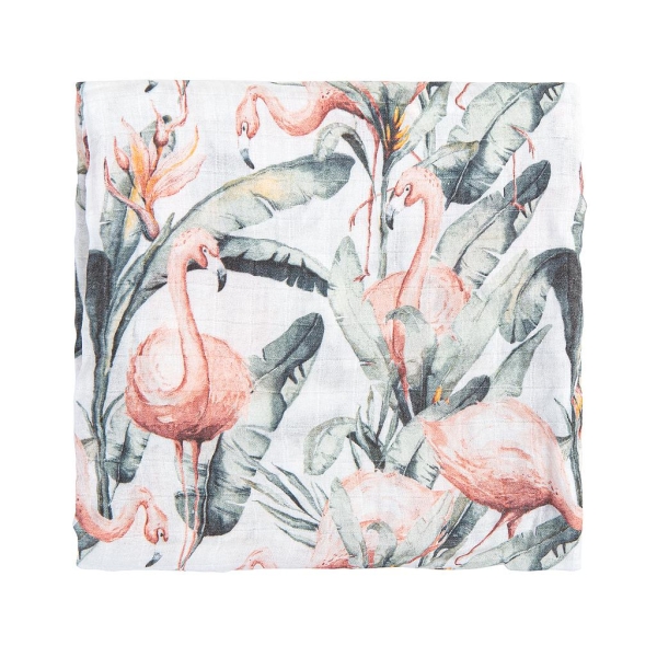 Φωτογραφία προϊόντος: Μουσελίνα Bamboo Bimbidreams 120x120cm Flamingo