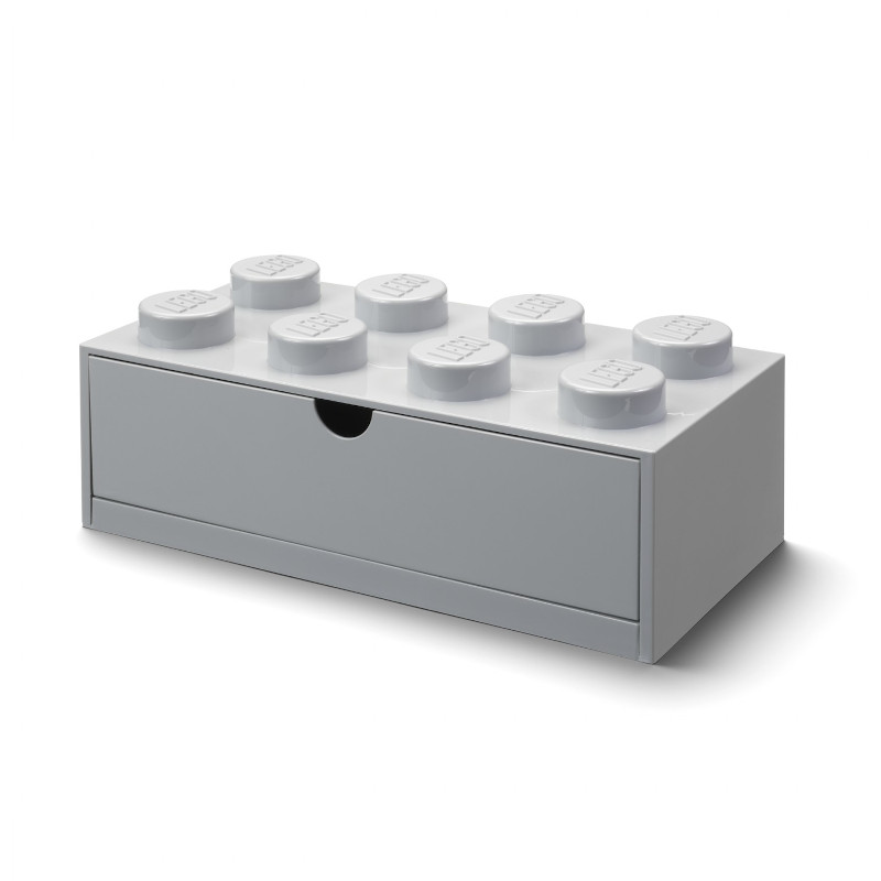 Φωτογραφία προϊόντος: Κουτί αποθήκευσης LEGO®ορθογώνιο μεγάλο γκρι συρταρωτό 31,6x15,8 x11,3cm