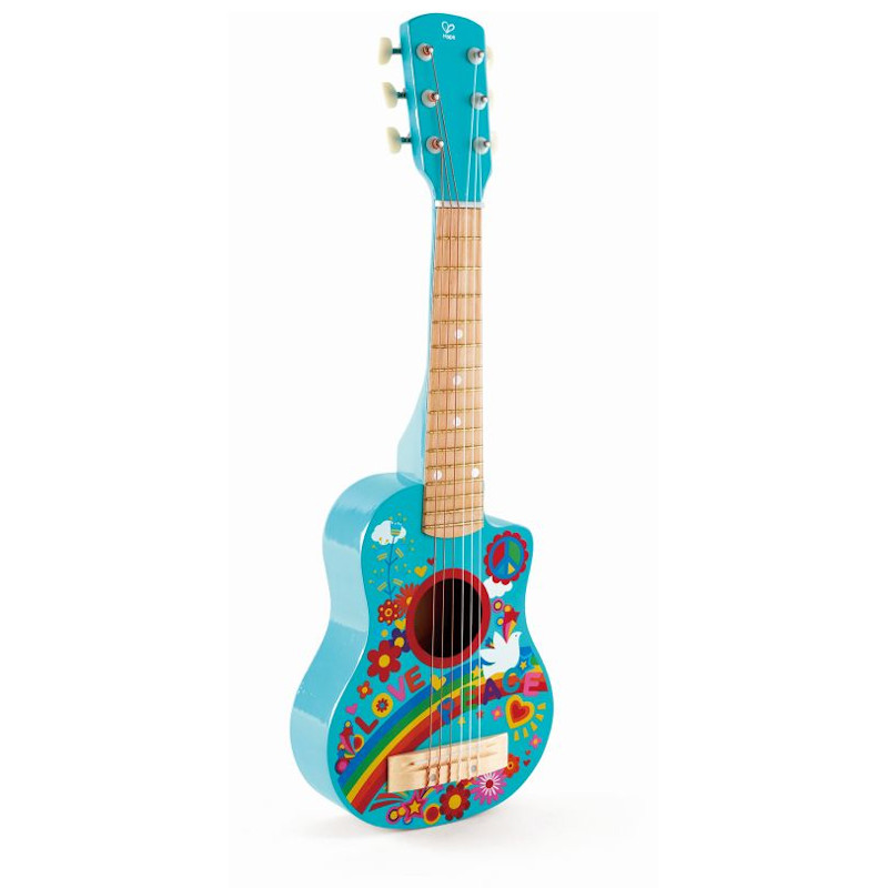 Φωτογραφία προϊόντος: Hape Early Melodies Ξύλινη Κιθάρα Flower Power