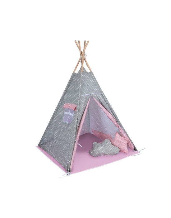 Φωτογραφία προϊόντος: Σκηνή Baby Adventure Teepee Grey Pink Star