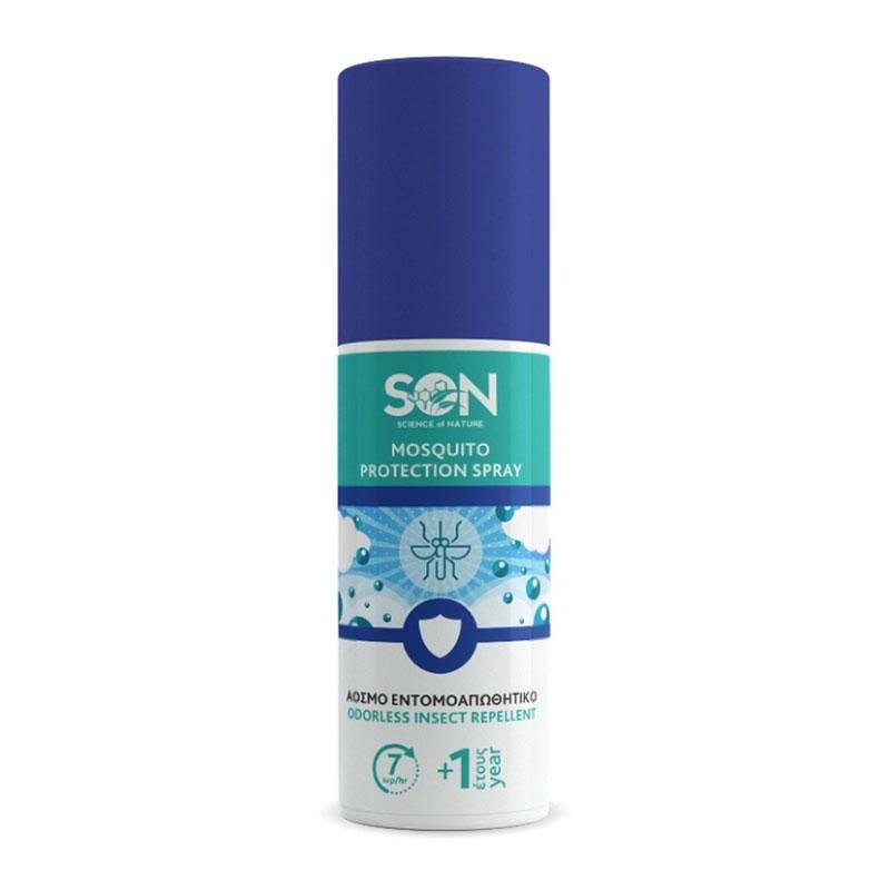 Φωτογραφία προϊόντος: SCIENCE OF NATURE Son Mosquito Protection Spray Άοσμο Εντομοαπωθητικό 1έτων+ 100ml