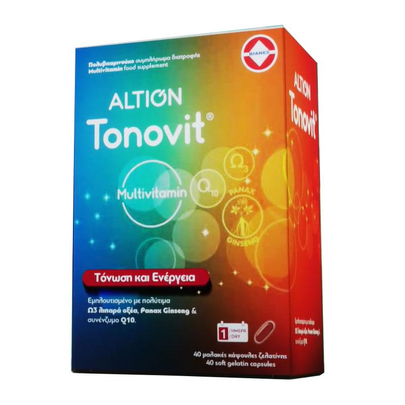 Φωτογραφία προϊόντος: Altion Tonovit Multivitamin Πολυβιταμίνες 40 Μαλακές Κάψουλες