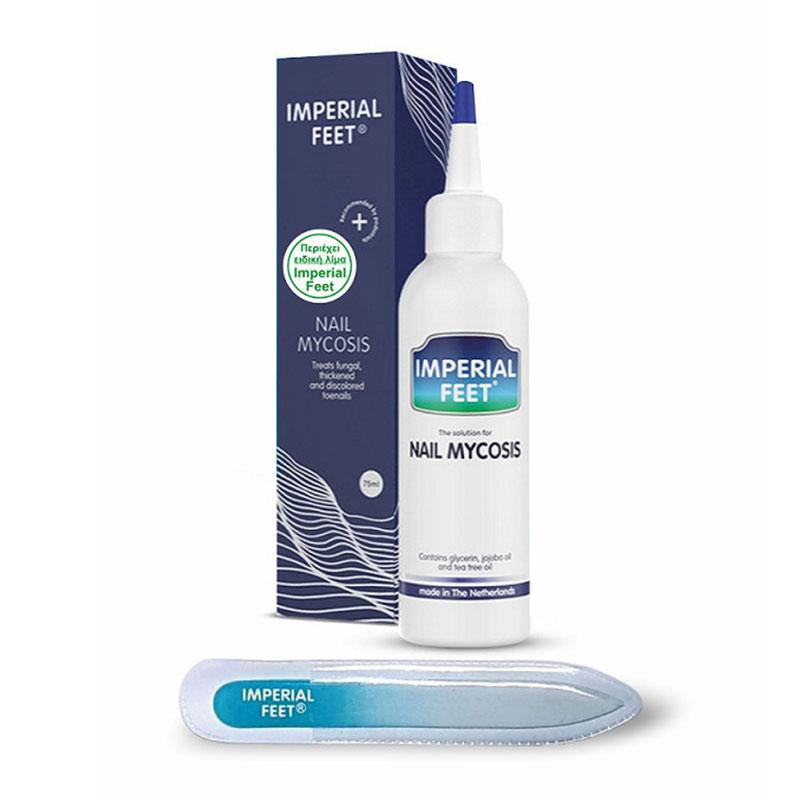 Φωτογραφία προϊόντος: Imperial Feet Nail Mycosis Gel Μυκητίασης Νυχιών 75ml & Ειδική Γυάλινη Λίμα Πολλαπλών Χρήσεων 1τεμ.