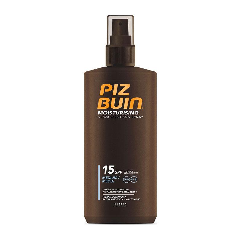 Φωτογραφία προϊόντος: Piz Buin Moisturising Ultra Light Spray Λεπτόρρευστο Αντηλιακό Σπρέι SPF15 200ml
