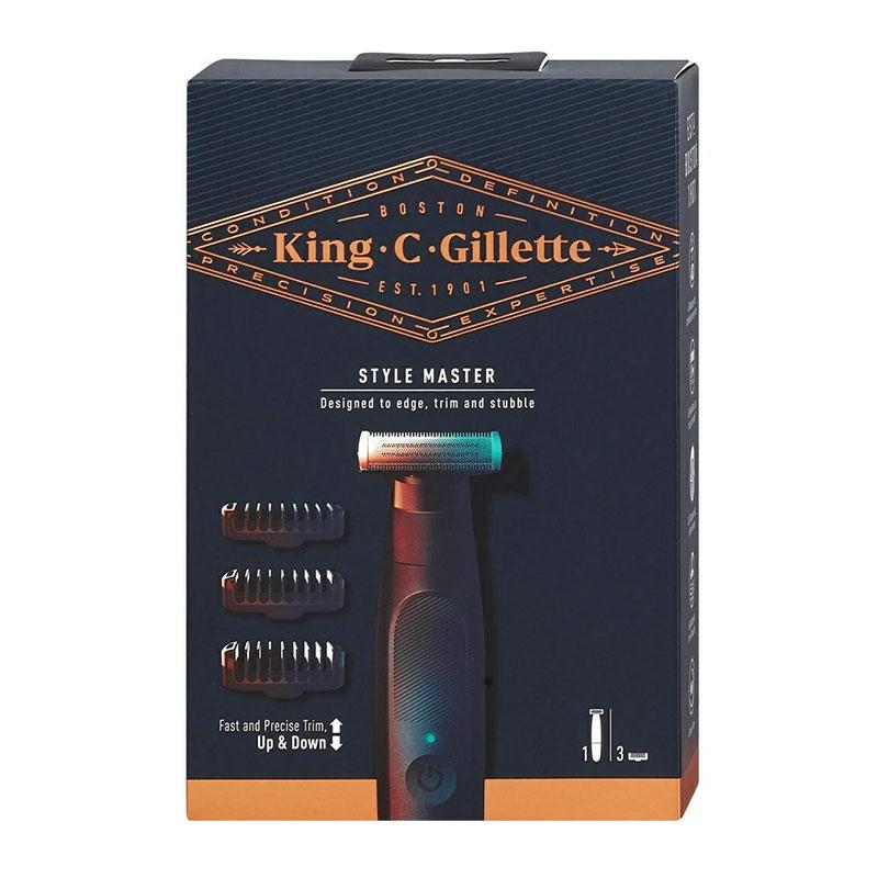 Φωτογραφία προϊόντος: Gillette King C Style Master Trimmer Μηχανή Ξυρίσματος & 3 Ανταλλακτικές Κεφαλές