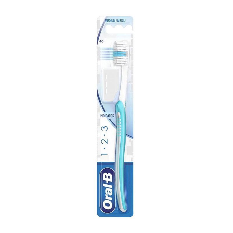 Φωτογραφία προϊόντος: Oral-B 1-2-3 Indicator 40 Medium Οδοντόβουρτσα 1τεμ.