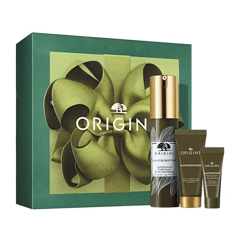 Φωτογραφία προϊόντος: Origins Presents Of Plantscription Serum Σύσφιξης 30ml & Κρέμα Σύσφιξης Προσώπου 15ml & Αντιγηραντική Κρέμα Ματιών 5ml