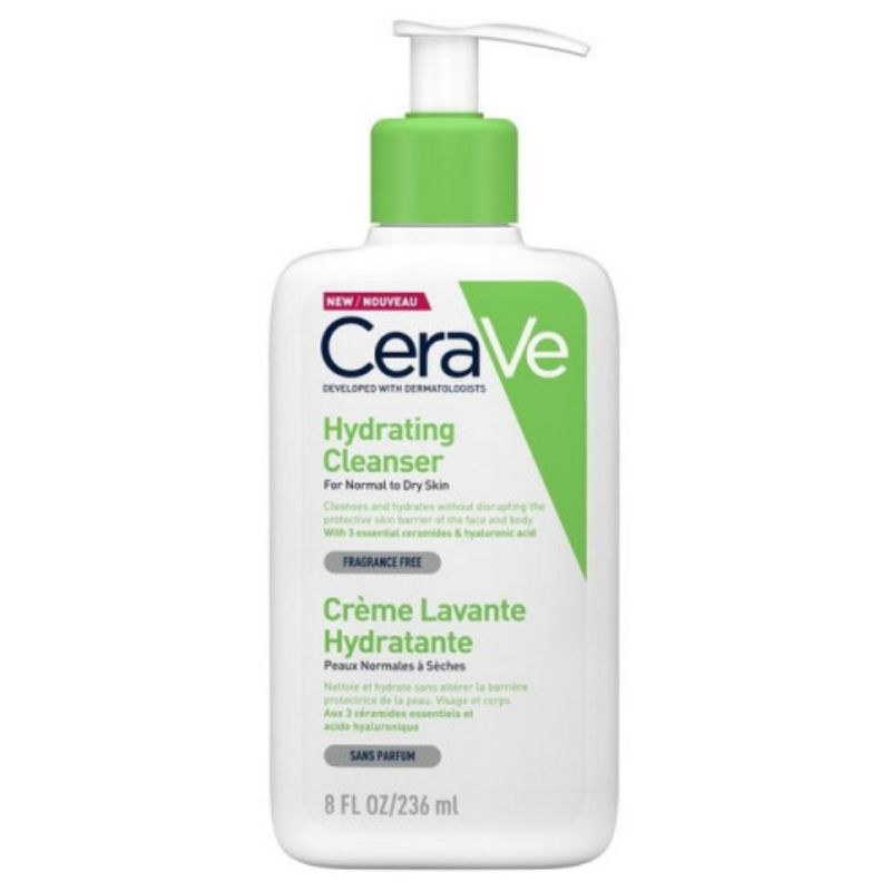 Φωτογραφία προϊόντος: CeraVe Hydrating Cleanser Ενυδατική Κρέμα Καθαρισμού Για Πρόσωπο & Σώμα Με Υαλουρονικό Οξύ, Ceramides & Γλυκερίνη 236ml