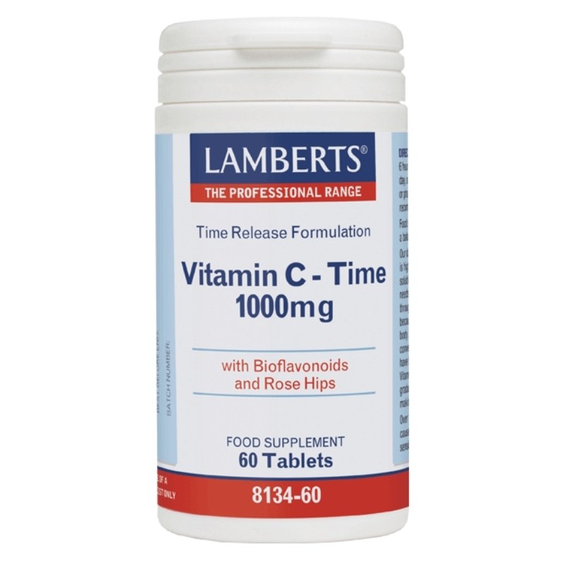Φωτογραφία προϊόντος: Lamberts Vitamin C - Time 1000mg 8134 Βιταμίνη C 60Tabs