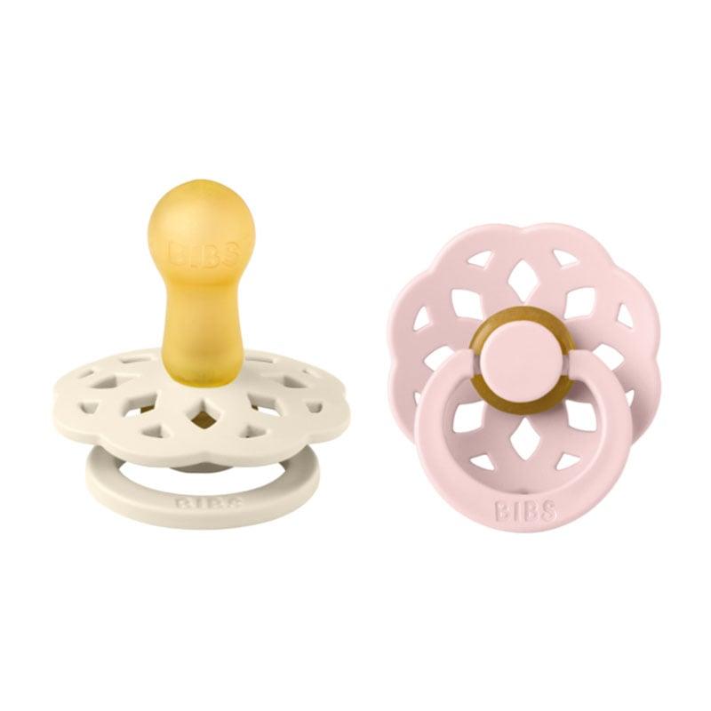 Φωτογραφία προϊόντος: Bibs Boheme Natural Rubber Round Size 2 Πιπίλες Καουτσούκ Στρογγυλές 6+m Ivory/Blossom 2τμχ