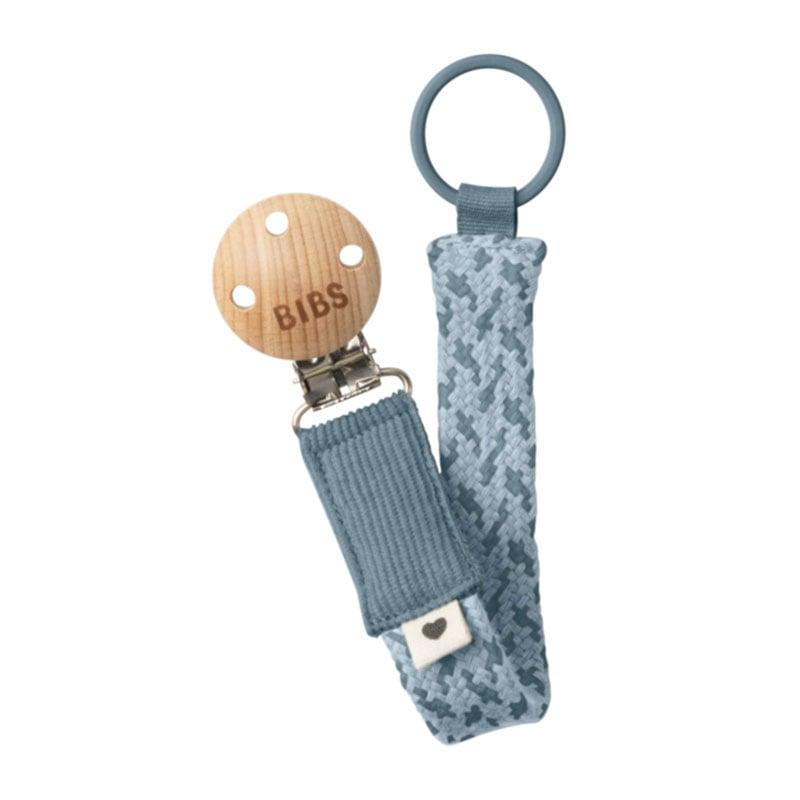Φωτογραφία προϊόντος: Bibs Pacifier Clip Braided Petrol/Baby Blue Κλιπ Πιπίλας Πλεκτό Μπλε/Γαλάζιο 1τμχ