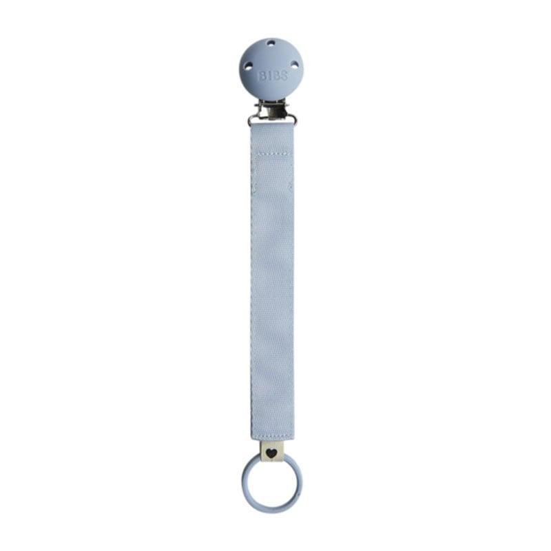 Φωτογραφία προϊόντος: Bibs Pacifier Clip Ribbon Dusty Blue Κλιπ Πιπίλας Με Ύφασμα Γαλάζιο 1τμχ