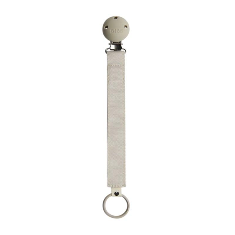 Φωτογραφία προϊόντος: Bibs Pacifier Clip Ribbon Sand Κλιπ Πιπίλας Με Ύφασμα Γκρι 1τμχ