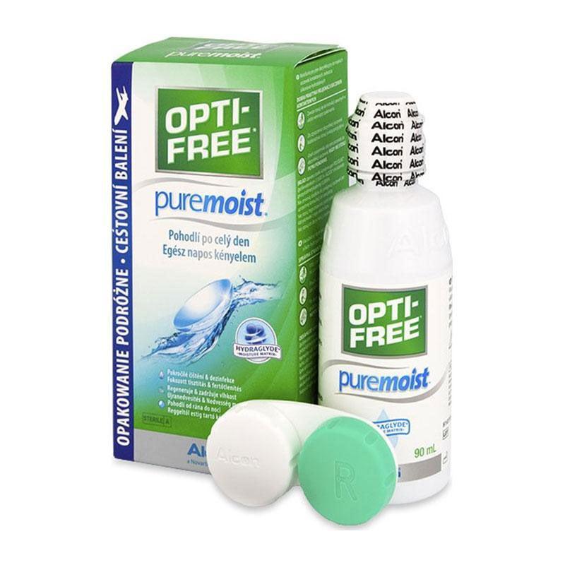 Φωτογραφία προϊόντος: Alcon Opti-Free Pure Moist Υγρό Φακών Επαφής Travel Size 90ml
