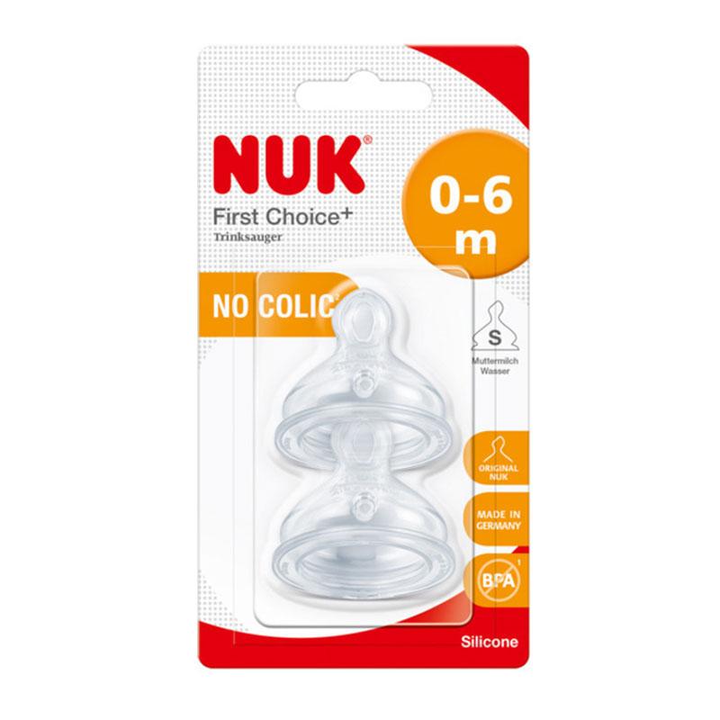 Φωτογραφία προϊόντος: Nuk First Choice+ No Colic Θηλή Σιλικόνης 0-6m 2τεμ.