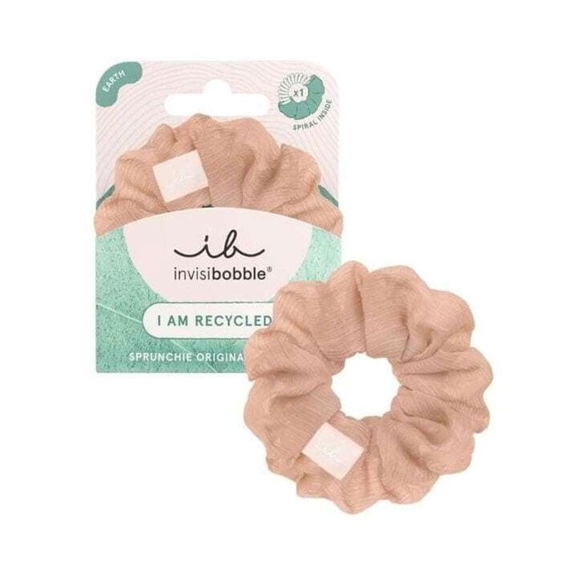 Φωτογραφία προϊόντος: Invisibobble Sprunchie Original Earth Recycling Rocks Λαστιχάκι Μαλλιών σε Nude Απόχρωση 1τμχ