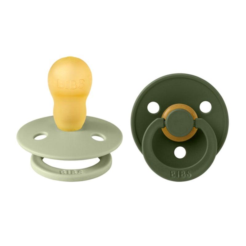 Φωτογραφία προϊόντος: Bibs Colour Natural Rubber Round Size 3 Πιπίλες Καουτσούκ Στρογγυλές 18+m Sage/Hunter Green 2τμχ