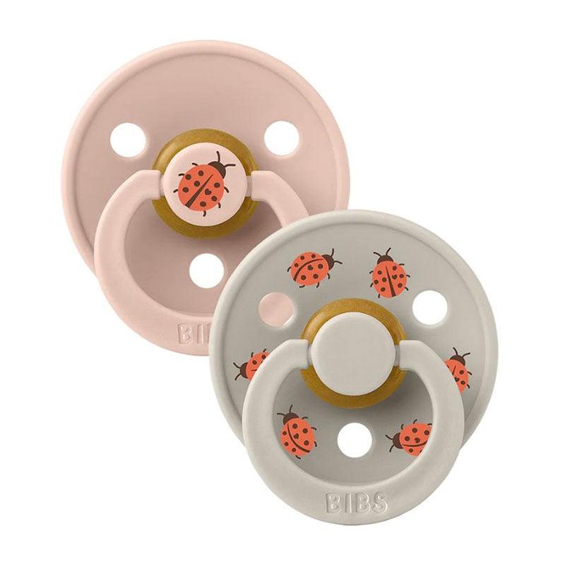 Φωτογραφία προϊόντος: Bibs Colour Natural Rubber Round Size 3 Πιπίλες Καουτσούκ Στρογγυλές 18+m Ladybug Blush Mix 2τμχ