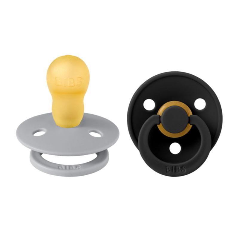 Φωτογραφία προϊόντος: Bibs Colour Natural Rubber Round Size 3 Πιπίλες Καουτσούκ Στρογγυλές 18+m Cloud/Black 2τμχ