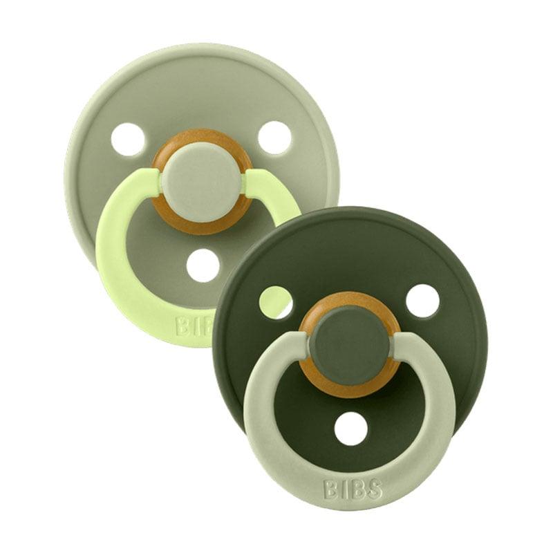 Φωτογραφία προϊόντος: Bibs Colour Natural Rubber Round Size 2 Πιπίλες Καουτσούκ Στρογγυλές 6+m Fusion Sage/Hunter Green 2τμχ