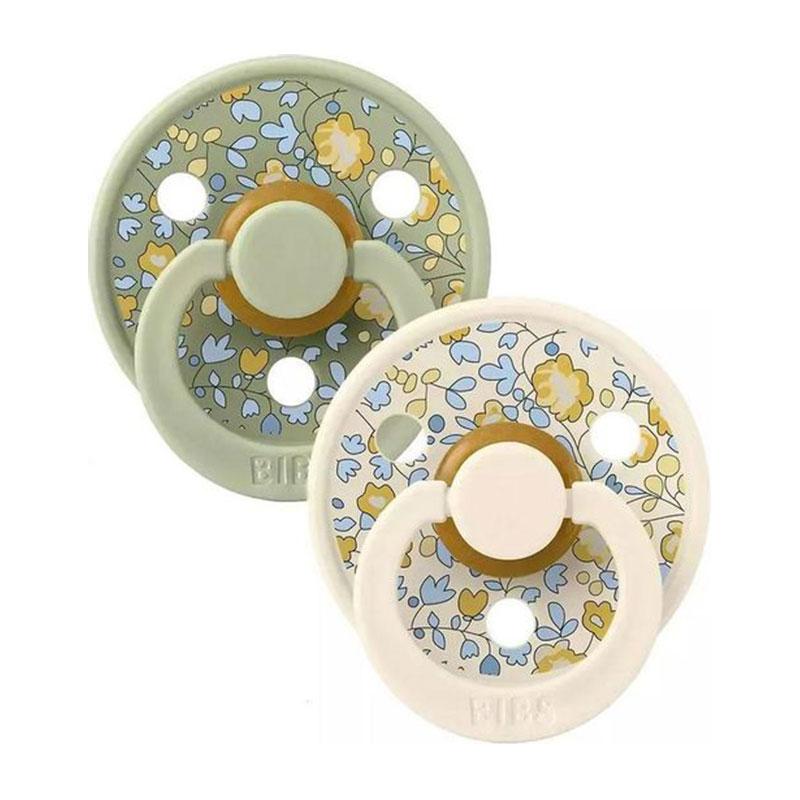 Φωτογραφία προϊόντος: Bibs Liberty Colour Natural Rubber Round Size 2 Πιπίλες Σιλικόνης Καουτσούκ Στρογγυλές 6+m Eloise Sage Mix 2τμχ