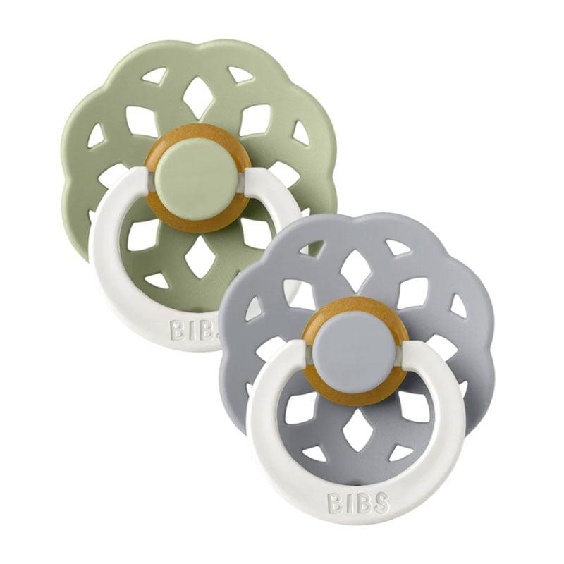 Φωτογραφία προϊόντος: Bibs Boheme Glow Natural Rubber Round Size 1 Πιπίλες Καουτσούκ Στρογγυλές Νύχτας 0+m Sage/Cloud 2τμχ