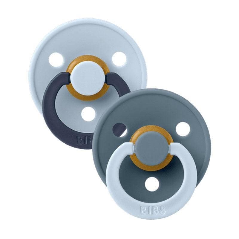Φωτογραφία προϊόντος: Bibs Colour Natural Rubber Round Size 1 Πιπίλες Καουτσούκ Στρογγυλές 0+m Fusion Baby Blue/Petrol 2τμχ