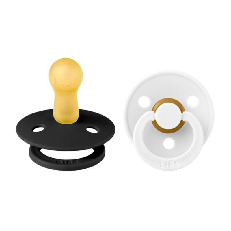 Φωτογραφία προϊόντος: Bibs Colour Natural Rubber Round Size 2 Πιπίλες Καουτσούκ Στρογγυλές 6+m Black/White 2τμχ